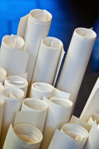 detail of wrapping paper in the stationery